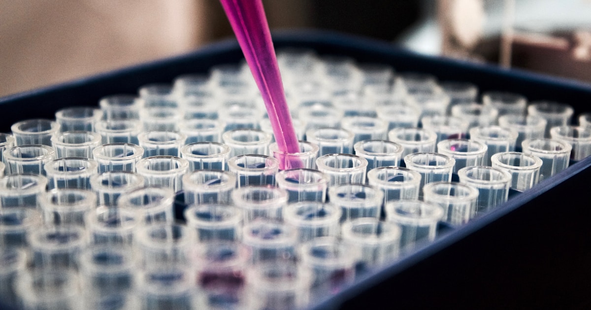 Chercheur en laboratoire analysant des résultats d'étude scientifique sur un écran d'ordinateur